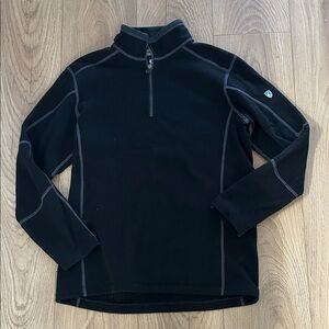 KUHL Black 1/4 Zip Pullover. Size Medium.